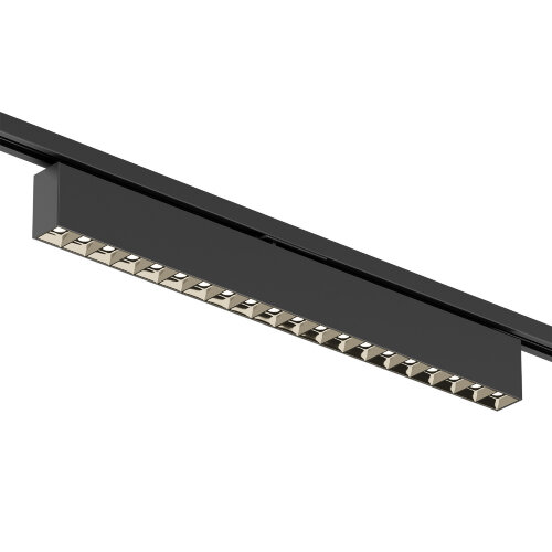 DK6634-BK Поворотный однофазный трековый светильник EDDER со светодиодом L538mm 220V 40W 30° 3000K IP20 черный алюминий. Фото 3