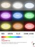 Светильник светодиодный COMFORT DIAMOND-RGB 125Вт 230В 3000-6500K 10000Лм 500x105мм с пультом ДУ IN HOME - Фото 6