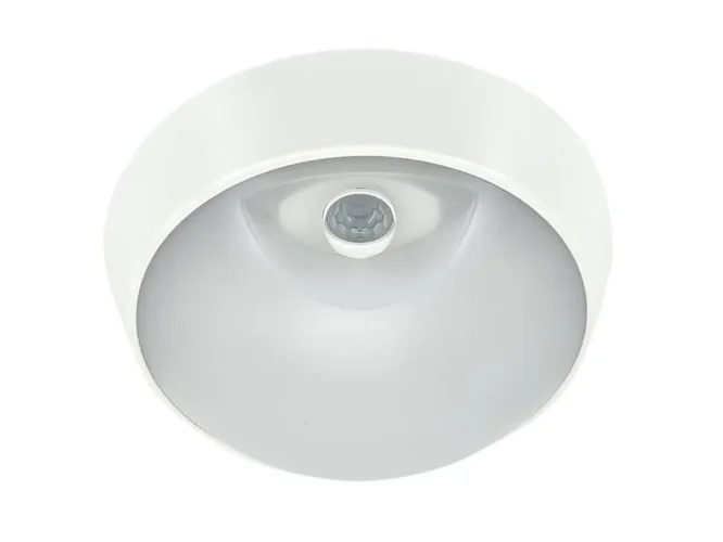 Светильник светодиодный WP 15 C 12W OP 840 D220 WH MDM 220х80мм 12Вт 4000К IP65 ЖКХ круглый пылевлагозащ. с датчиком движения бел. Русский Свет 15071523453 - фото 2