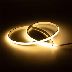 Светодиодная лента 24VDC, COB 280 chip/m, 15W/m, warm white, IP68, 25mm cut, LN802