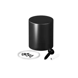 Торцевая металлическая заглушка Nemo D25 черный (Черный)