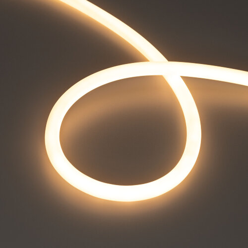 Светодиодная лента герметичная MOONLIGHT-TOP-M560-D13mm 24V Warm2700 360deg (8.6 W/m, IP65, 5m, wire x1) (Arlight, Вывод прямой, 3 года) 039552 - фото