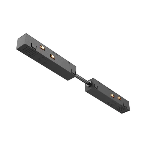 Коннектор питания прямой гибкий 5см Exility черный (Черный) - фото