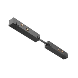 Коннектор питания прямой гибкий 5см Exility черный (Черный)