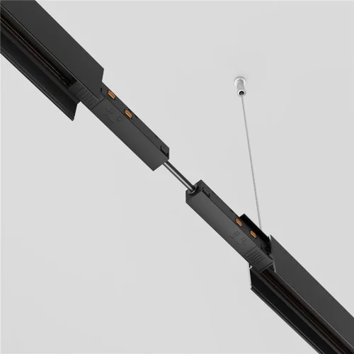 Коннектор питания прямой гибкий 5см Exility черный (Черный) - фото 4