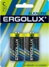 Элемент питания алкалиновый C/LR14 1.5В Alkaline BL-2 (блист.2шт) Ergolux 11751 - фото