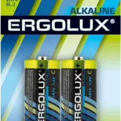 Элемент питания алкалиновый C/LR14 1.5В Alkaline BL-2 (блист.2шт) Ergolux 11751
