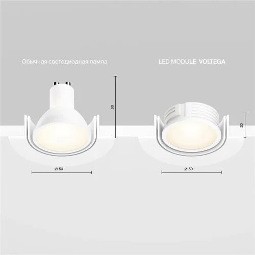 Светодиодный модуль 7W 3000K DIM 110° (Белый) - фото 6