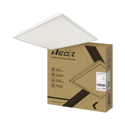 Панель светодиодная встраиваемая герметичная ДВО-PRO-IP54 5065-ОПАЛ 50Вт 6500К 120лм/Вт CRI80 IP54 595х595х30мм белая NEOX