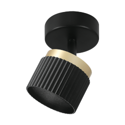 Светильник WOLTA WSL-GX53/19BG-2 под лампу GX53 Черный / Золотой MUSE