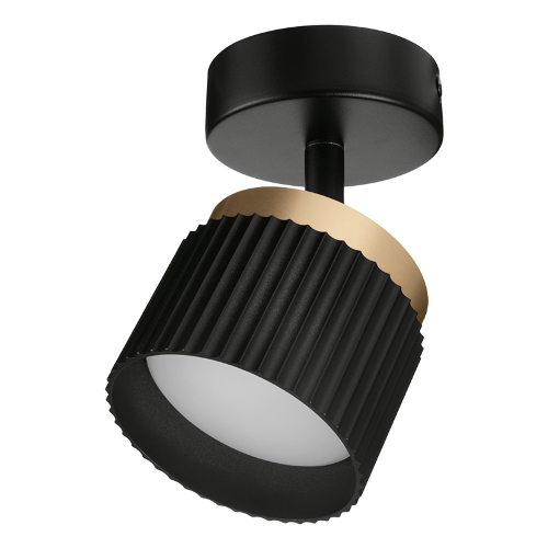 Светильник WOLTA WSL-GX53/19BG-2 под лампу GX53 Черный / Золотой MUSE - фото 1.