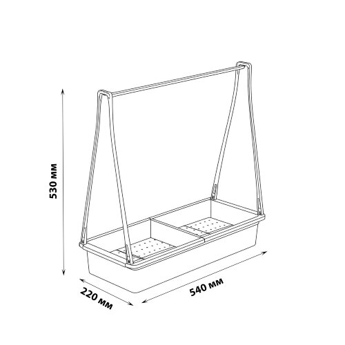 ULT-P54N-10W-SPLE IP65 WHITE Набор Минисад, светильник для растений светодиодный с подставкой, Спектр для фотосинтеза, TM ФитоЛето - фото 2