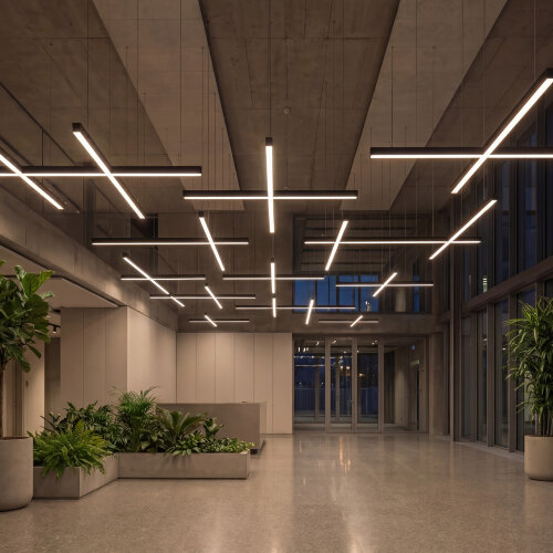 ULO-N10A-40W-4000K-L120 IP40 BLACK Светильник линейный светодиодный подвесной, Прямой, 120см, Белый свет 4000K, 4000Лм, Алюминий, Цвет черный, TM Uniel - фото 10