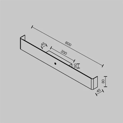 Настенный светильник (бра) Bracket 2700-4000К 16Вт (Черный) - фото 5