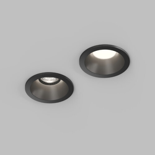 Встраиваемый влагозащищённый светильник COVE, IP44, до 15 Вт LED, GU10, алюминий, чёрный. Фото 4