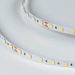 Светодиодная лента LUX, 5050, 60 LED/м, 14,4 Вт/м, 24В, IP33, Холодный белый (6000K), DSG560-24-W-33 000520