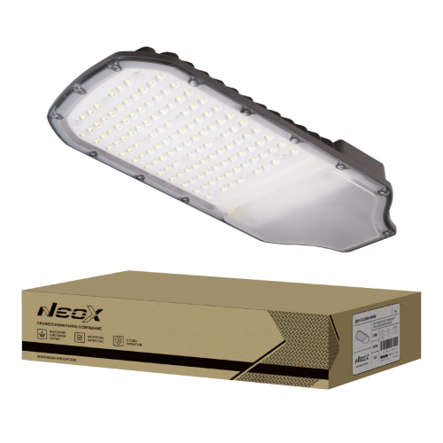 Светильник уличный светодиодный ДКУ-03 200Вт 5000К 22000Лм 110лм/Вт линзованный IP65 NEOX - Фото