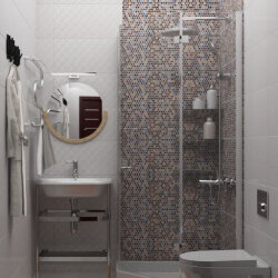 Накладной светильник влагозащ., IP 44, 15 Вт, GU10, черный, алюминий, Denkirs DK3007-BK