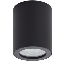 Накладной светильник влагозащ., IP 44, 15 Вт, GU10, черный, алюминий, Denkirs DK3007-BK