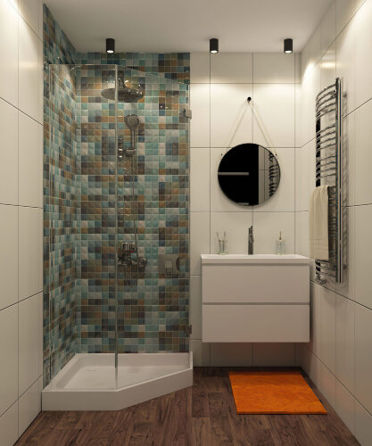 DK3007-BK Накладной светильник влагозащ., IP 44, 15 Вт, GU10, черный, алюминий. Фото 3