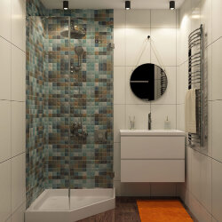 Накладной светильник влагозащ., IP 44, 15 Вт, GU10, черный, алюминий, Denkirs DK3007-BK