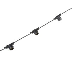 UDL-K121 10-E27-5M 5C IP65 BLACK BELT-LIGHT BOX Гирлянда Белт-лайт, 5 м + 1.5м сетевой шнур, 10 патронов E27, шаг 50см, 5 заглушек, Чёрная, Картонная коробка, TM Uniel