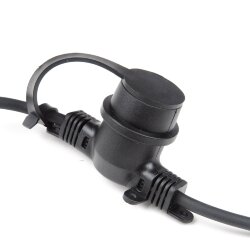 UDL-K121 10-E27-5M 5C IP65 BLACK BELT-LIGHT BOX Гирлянда Белт-лайт, 5 м + 1.5м сетевой шнур, 10 патронов E27, шаг 50см, 5 заглушек, Чёрная, Картонная коробка, TM Uniel