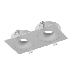 Корпус светильника потолочный встраиваемый наклонно-поворотный, COMBO-2S2-WH, Белый, IP20, COMBO-2S2-WH 004158