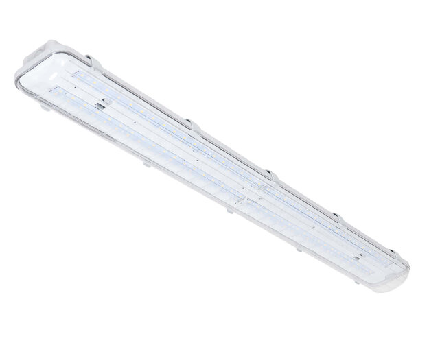 Универсальный офисный светодиодный светильник Батон 80 Вт IP54 1265x125x100 мм 4000К Прозрачный - фото