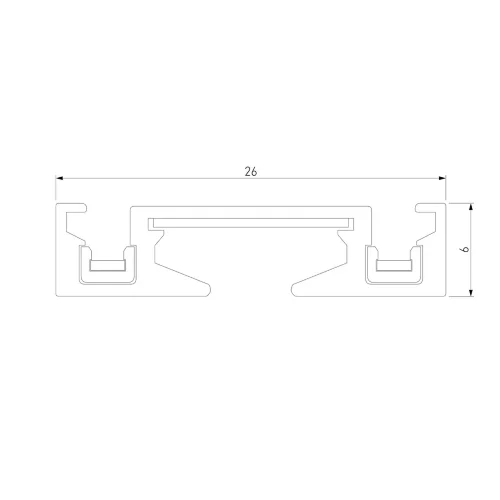 Шинопровод накладной (2м) Flat Magnetic 85129/00 - фото 4