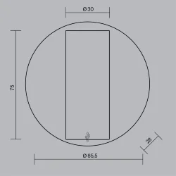 Настенный светильник (бра) Technical C079WL-L3W3K (Белый)
