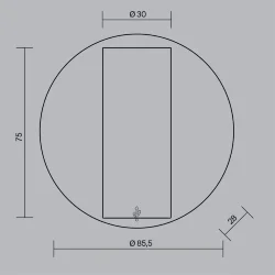 Настенный светильник (бра) Technical C079WL-L3W3K (Белый)