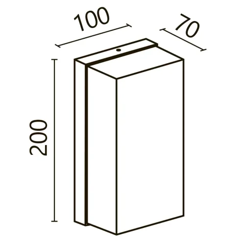 Настенный светильник (бра) Badd 3000K 10Вт IP 54 (Графит) - фото 3