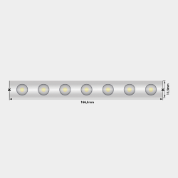 Светодиодная лента wall washer 5050, 42 LED/м, 6,2 Вт/м, 24В , IP67, Цвет: РГБ, SWG-542-24-RGB15-67 008253