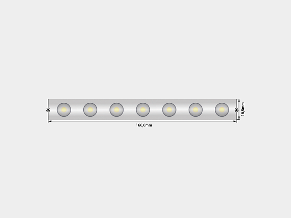 Светодиодная лента wall washer  5050, 42 LED/м, 6,2 Вт/м, 24В , IP67, Цвет: РГБ, SWG-542-24-RGB15-67. Фото 2