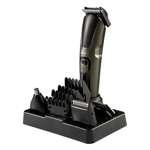 Триммер универсальный MERSSE MR-0888-9 OLIVE Набор с 9 насадками для лица, головы и тела - фото 1