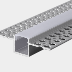 'Профиль для светодиодной ленты для гипсокартона встраиваемый с рассеивателем (экраном), 2 м, RC-5515 045092