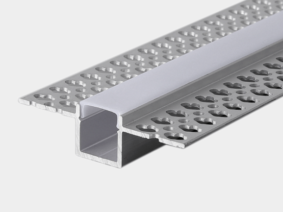 'Профиль для светодиодной ленты для гипсокартона встраиваемый с рассеивателем (экраном), 2 м, RC-5515. Фото 2
