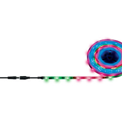 ULS-F20-5050-30LED-m-10mm-IP65-DC12V-7.2W-m-10M-RGB SMART Гибкая светодиодная лента на самоклеящейся основе, Катушка 10 м, в герметичной упаковке, RGB свет, Бегущий огoнь.