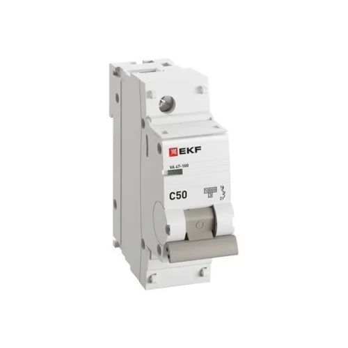 Выключатель автоматический модульный 1п C 50А 10кА ВА 47-100 PROxima EKF mcb47100-1-50C-pro - фото 3