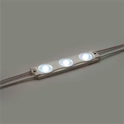 Модуль светодиодный ELF 3SMD диод 2835, с линзой, 160гр.,12В, IP 65, STD, холодный белый