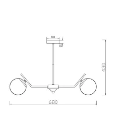 Люстра Freya FR5173PL-06BS (Латунь)