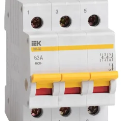 Выключатель нагрузки (мини-рубильник) 3п 63А ВН-32 KARAT IEK MNV10-3-063