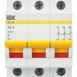 Выключатель нагрузки (мини-рубильник) 3п 63А ВН-32 KARAT IEK MNV10-3-063