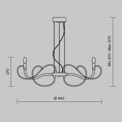 Подвесной светильник Atlanta E14х7 (Прозрачный)
