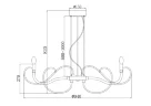 Подвесной светильник Атланта / Atlanta E14х7 (Хром) MOD051PL-07TR - фото 11
