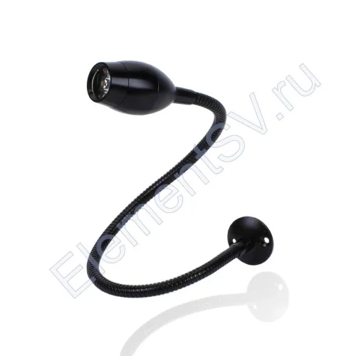 Светильник светодиодный прикроватный DH14 (220V, 3W, day white, черный корпус) - фото.