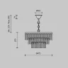 Подвесной светильник Колонна / Colonne E14х9 (Латунь) MOD093PL-09BS - фото 8