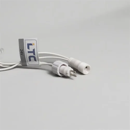 Гирлянда Нить 10м Белая 24В, 100 LED, Провод Белый Каучук 2,3мм, IP65. Фото 6.