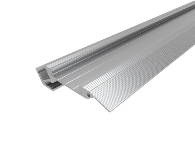 Профиль алюминиевый для ступеней без резиновой вставки LC-PDS-1867-2 Anod - фото